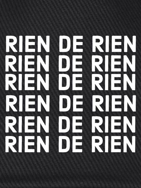 rien de rien