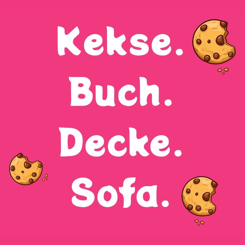 Biscuits. Book. Ceiling. Sofa.