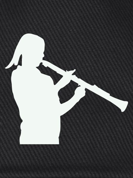 Silhouette mit Klarinette
