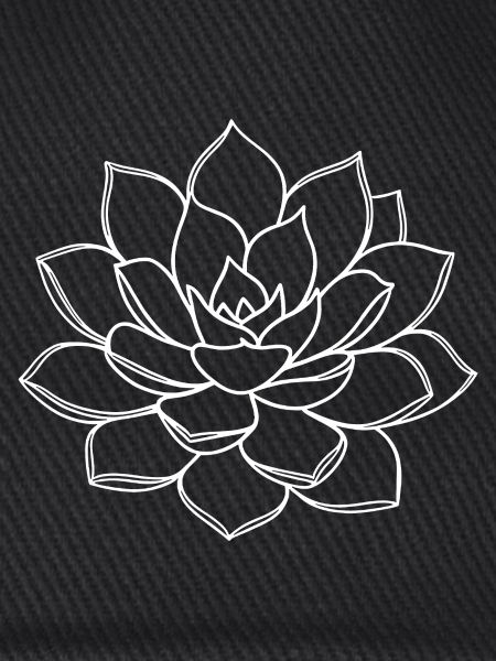 Minimal Line Lotusblüte