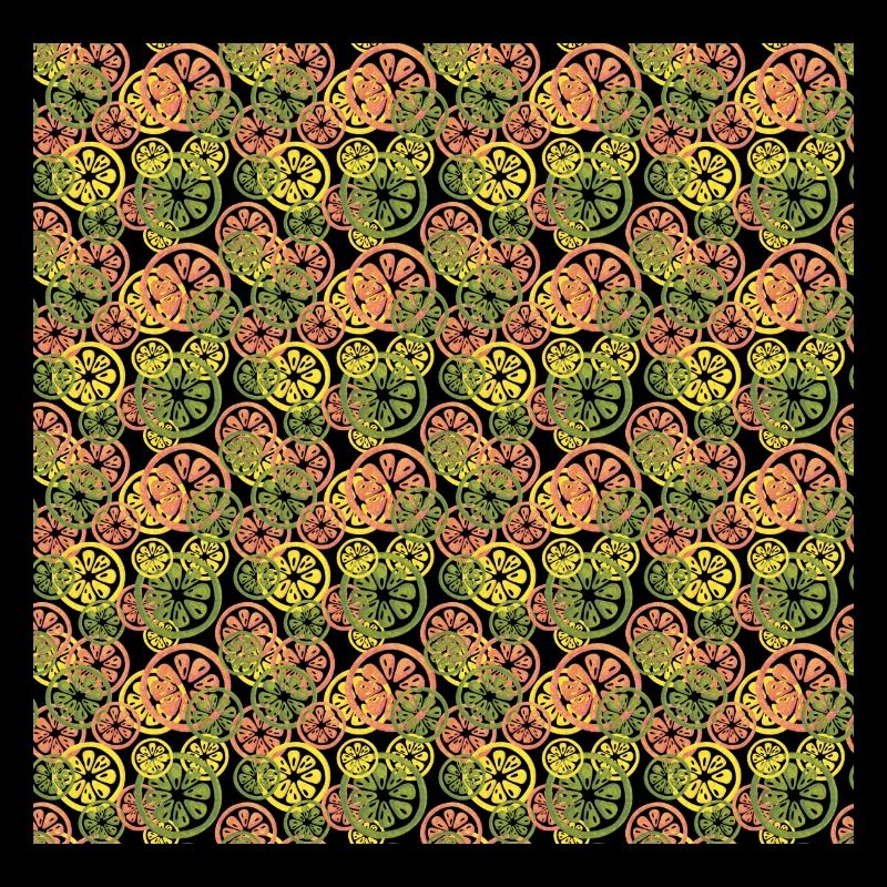 Fruit Lemon Orange Pattern
