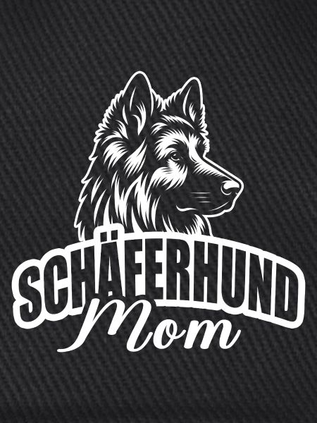 "Schäferhund Mom" mit Hundekopf
