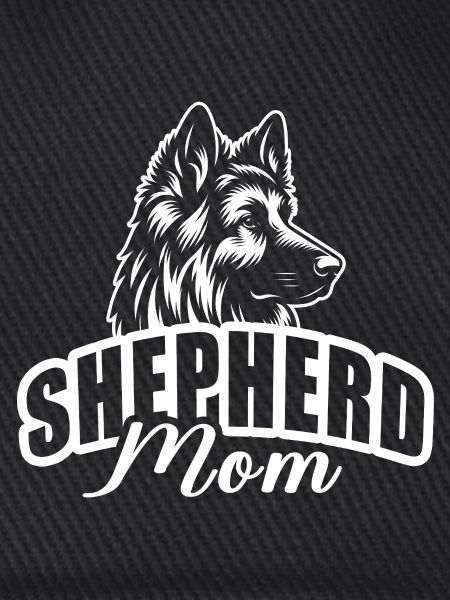 "Shepherd Mom" mit Hundekopf
