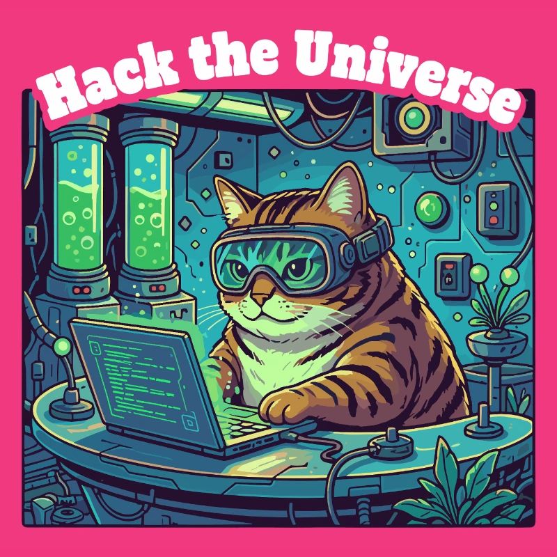 Hackerkatze im Universum