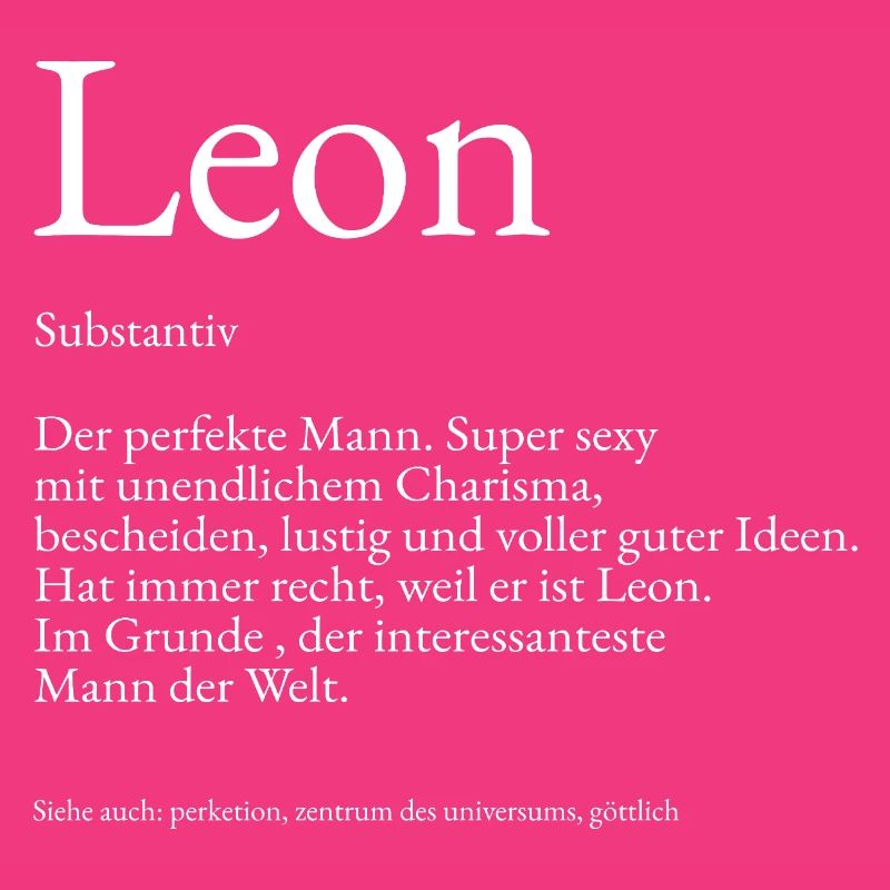 Explication du dictionnaire Leon Prénom Lukas