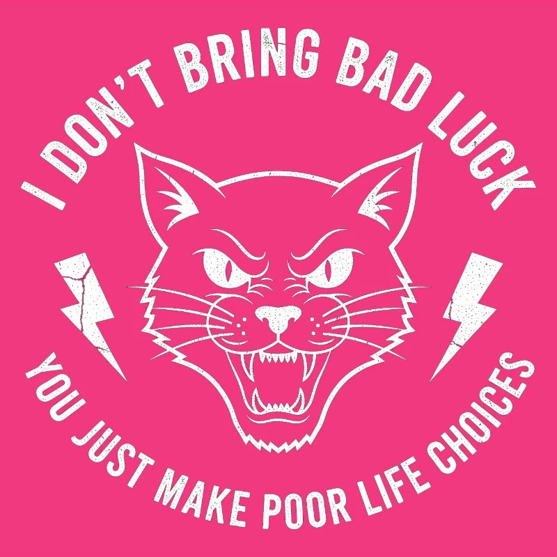 Pech oder Wille Katzen-Spruch