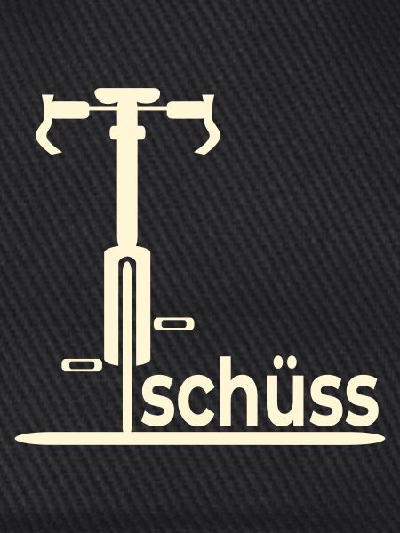 Abschied Fahrradfahrer - Tschüss