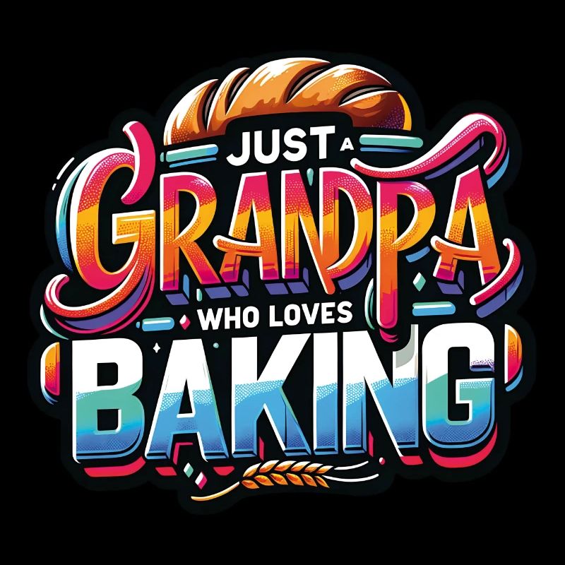 Papi est boulanger, notre papy aime cuisiner