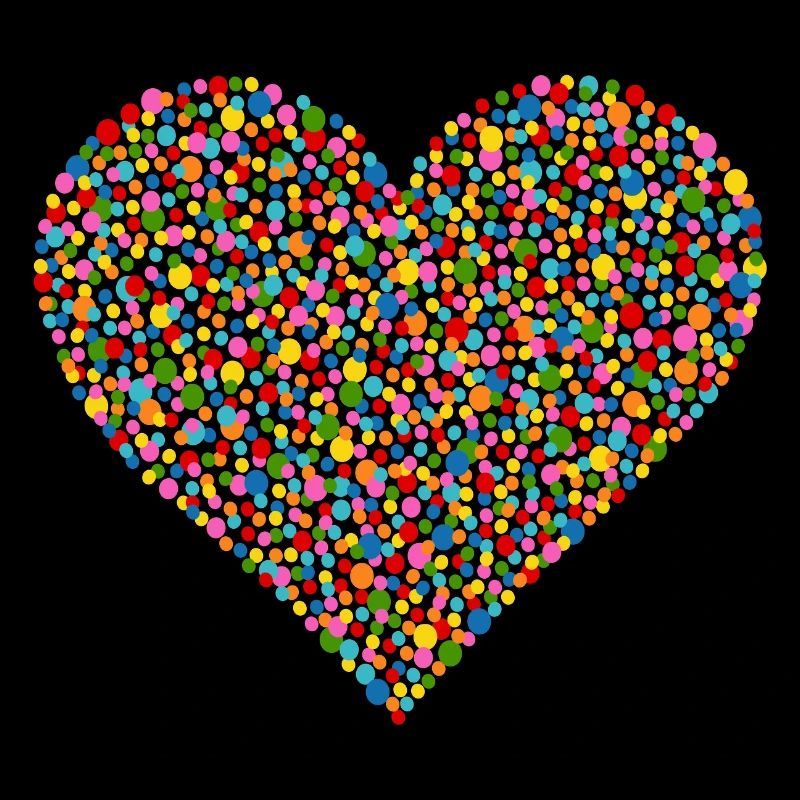 Konfetti Herz