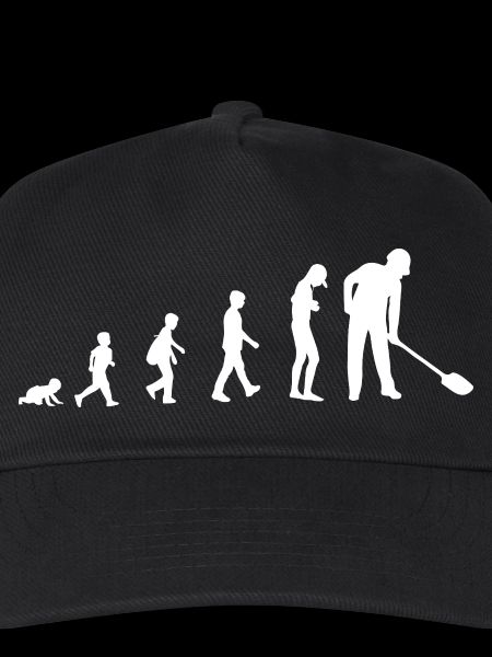 Evolution vom Baby zum Bauarbeiter