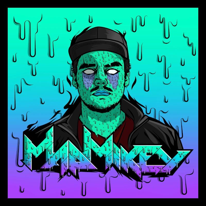 MadMikey Grime Art Post-it vert