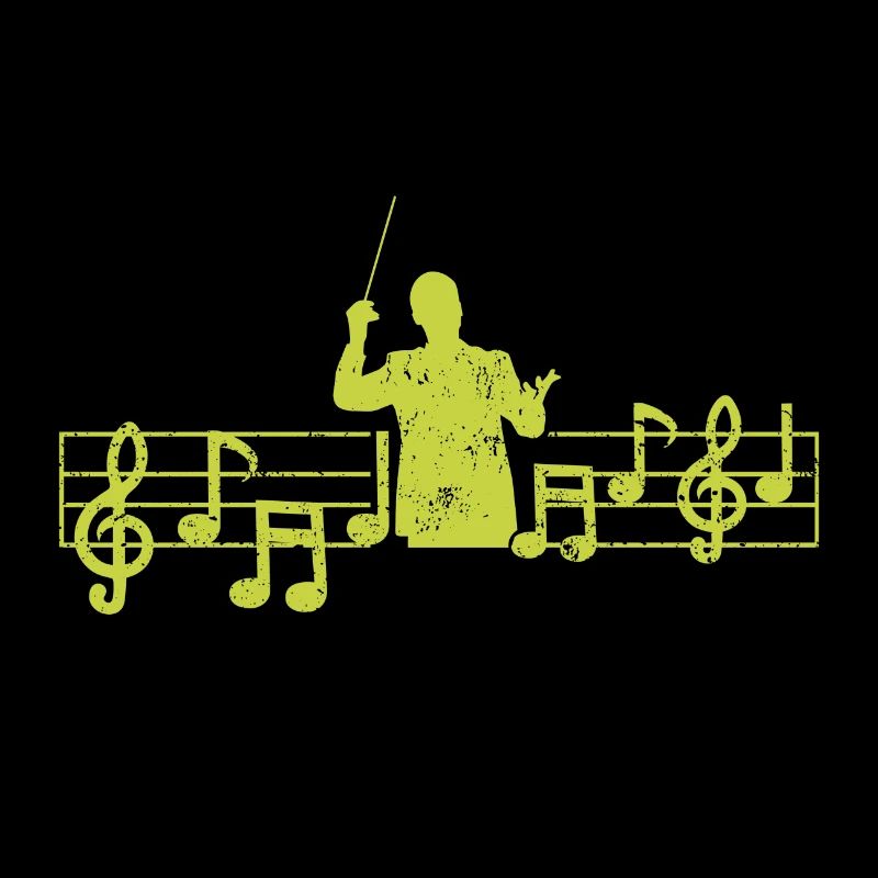 Dirigent Herzschlag Noten Geschenk musiker
