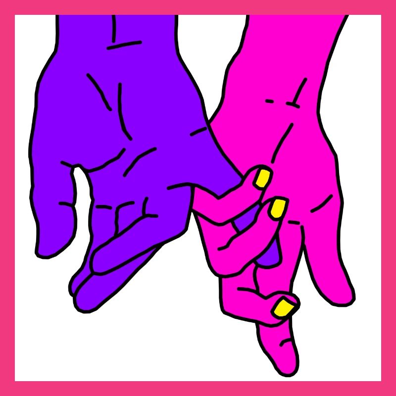 hands purple