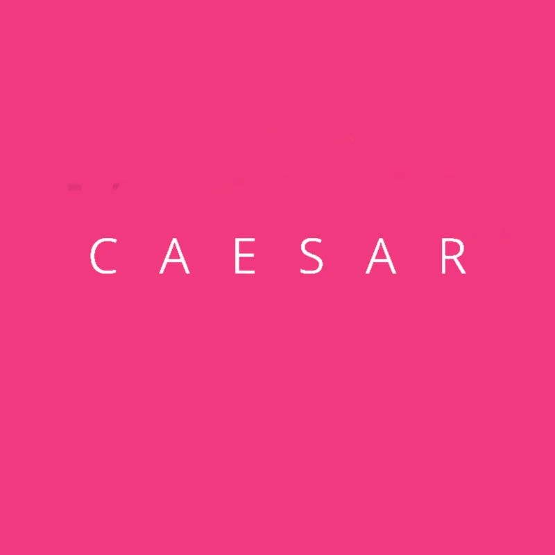 Caesar Lettering White Gift Idea