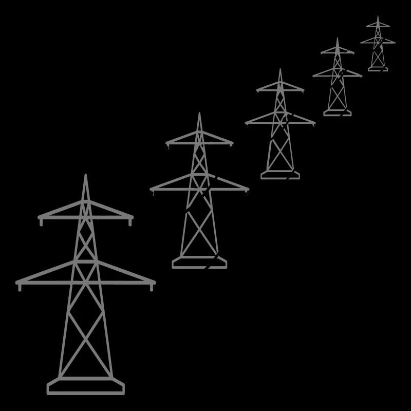 long row pattern many track stream mast stream