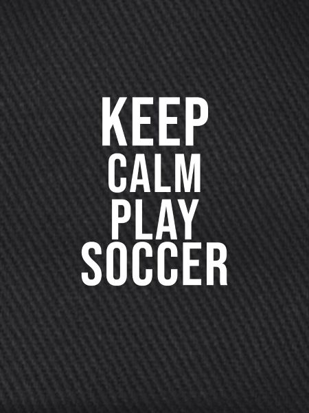Keep Calm Fußball Motiv