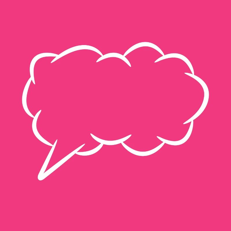 Speech bubble thought bubble