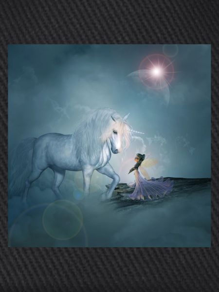 Wunderbares Einhorn mit Fee