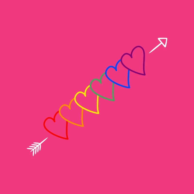 Pfeil Regenbogen LGBT