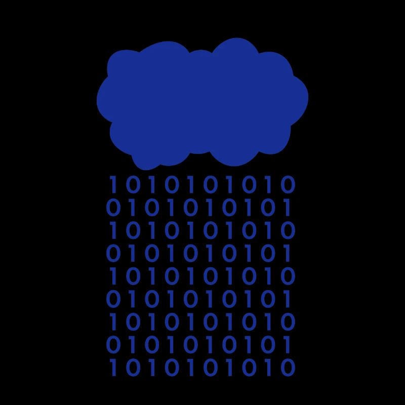 Bit Regen Wolke Informatiker