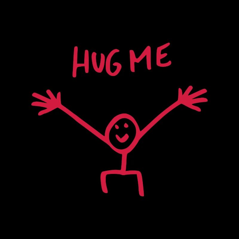 Umarme mich Umarmung Strichmännchen Geschenk