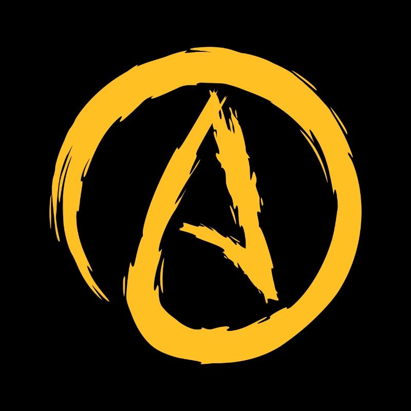 Atheism symbol atheist Darwin evolution gift