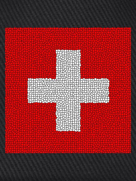 Swiss Flag Mosaik