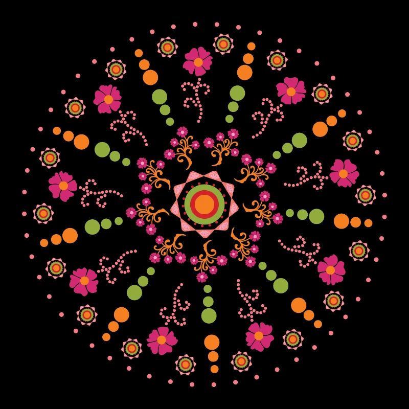 Mandala spring colorful