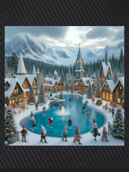 Skandinavisches Weihnachtsdorf