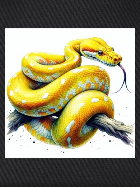 Gelbe Python