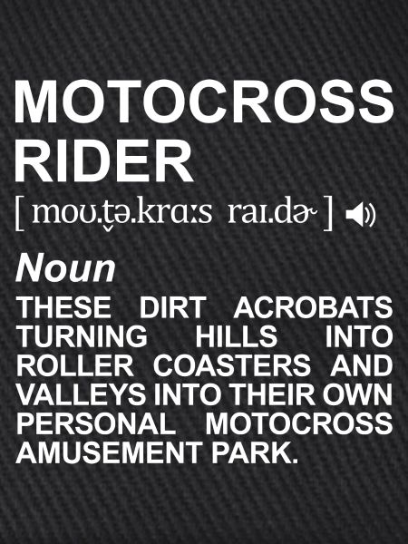 Motocrossfahrer Definition