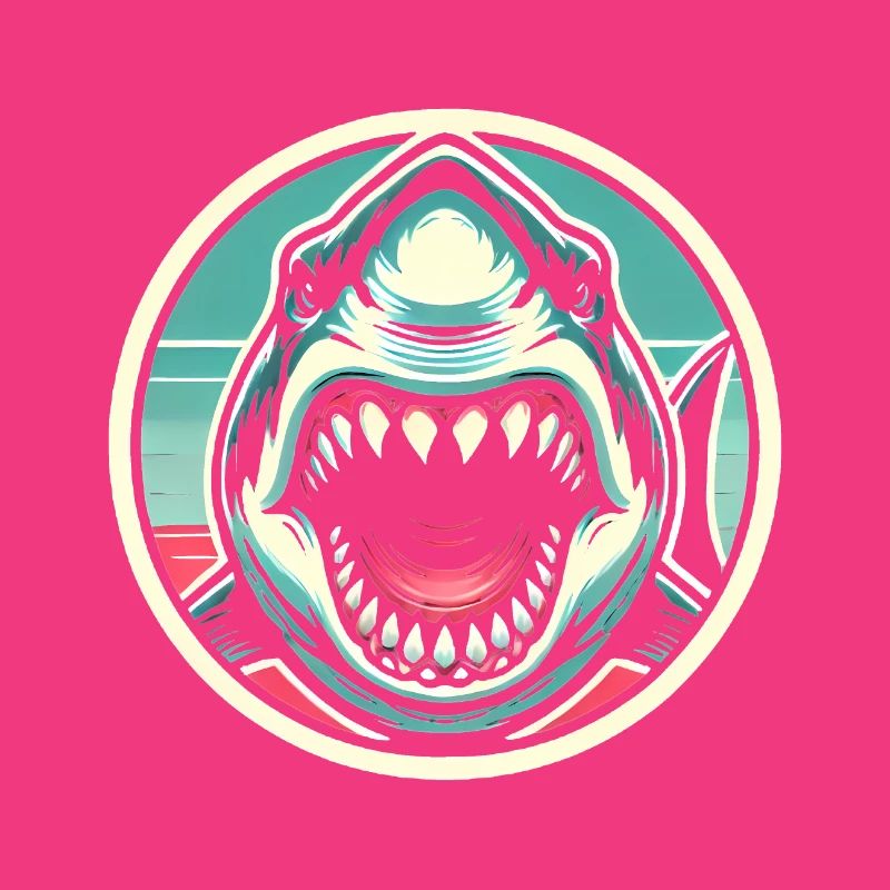 Illustration de morsure de requin redoutable