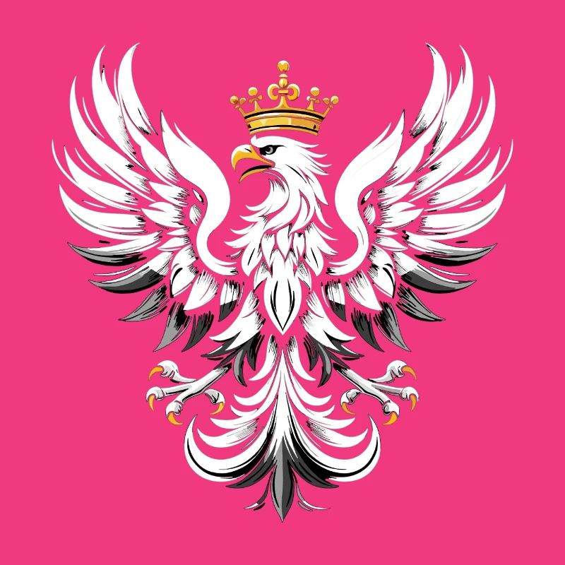 Polska Eagle Pole Polish Eagle White Gift