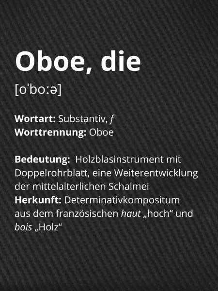 Oboe, die