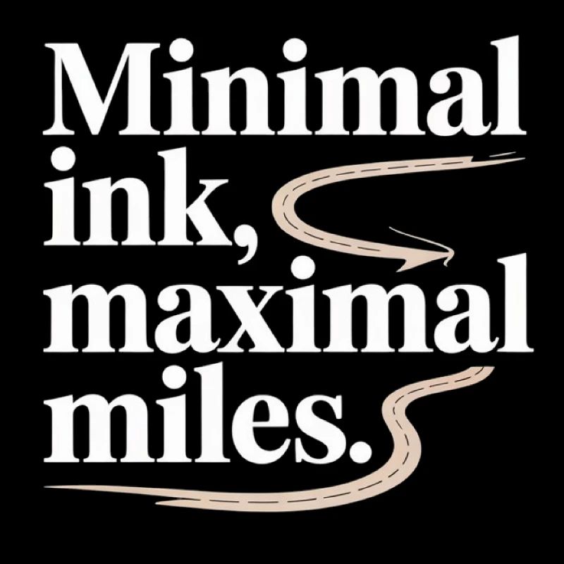 Minimal Ink Maximal Miles GIS Road Map