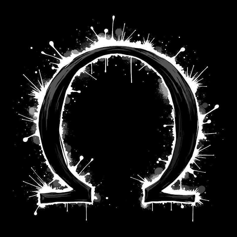 Omega Symbol Splash