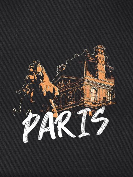 Pariser Architektur und Statue