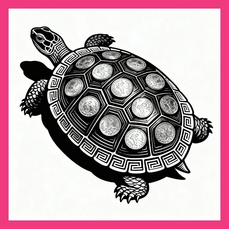 Münz-Schildkröte Geometrie