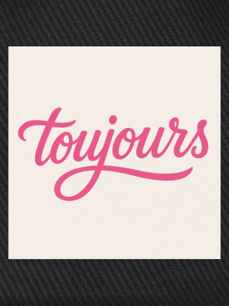 Toujours Pink Script
