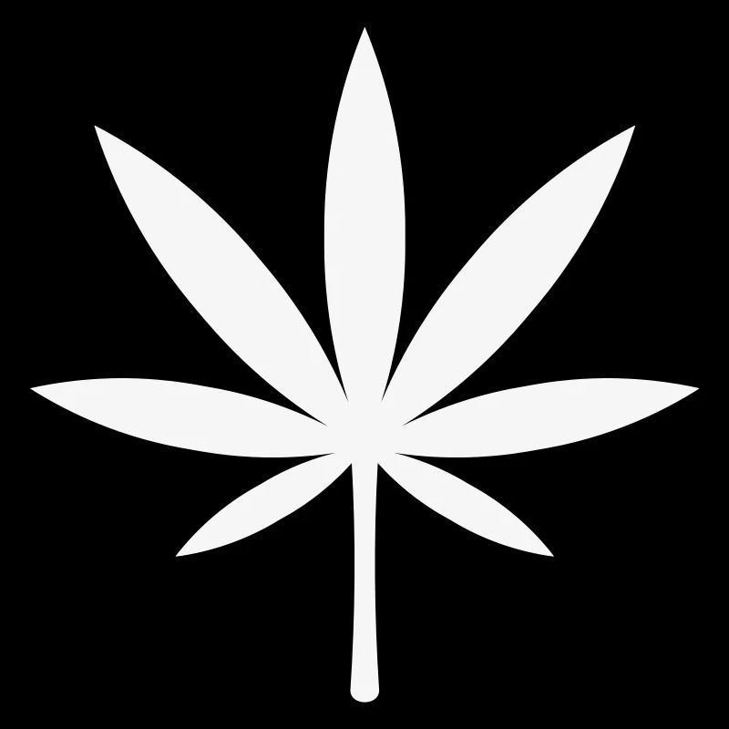 Cannabis / Marihuana / Hanfblatt (White)