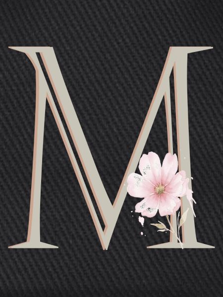 Florales Monogramm M