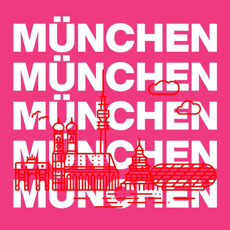 MÜNCHEN SKYLINE STACK – MIA SAN MUNICH