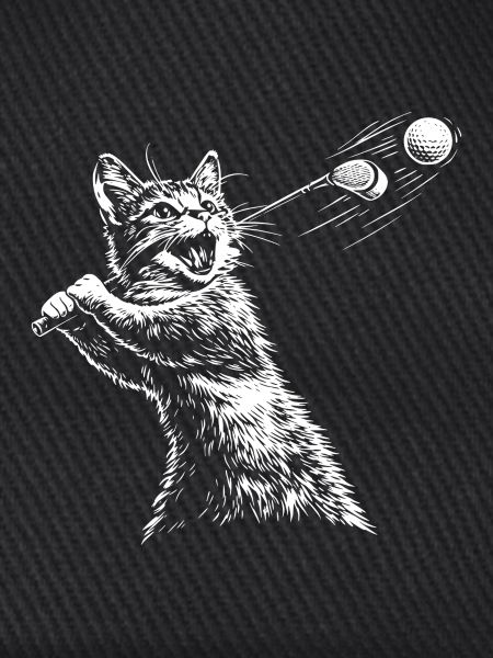 Katze Golfer Golfen