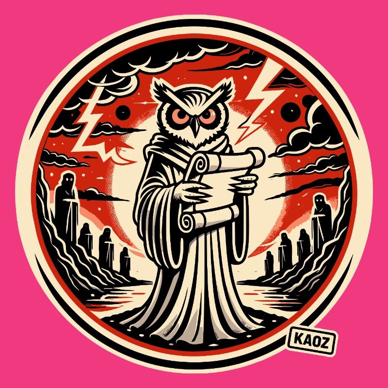 Schlaue Eule mit Brief 