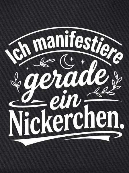 Ich manifestiere gerade ein Nickerchen