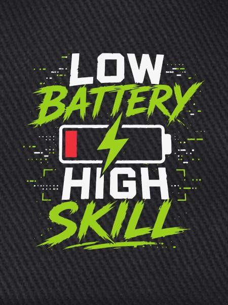Niedrige Batterie Hohe Skill