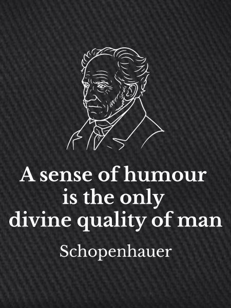 Schopenhauer Humor-Zitat-Tee