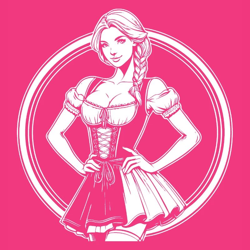 Cool Dirndl Comic Design