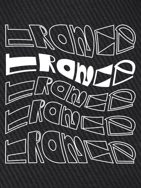 Trance-Typographisches Musterdesign
