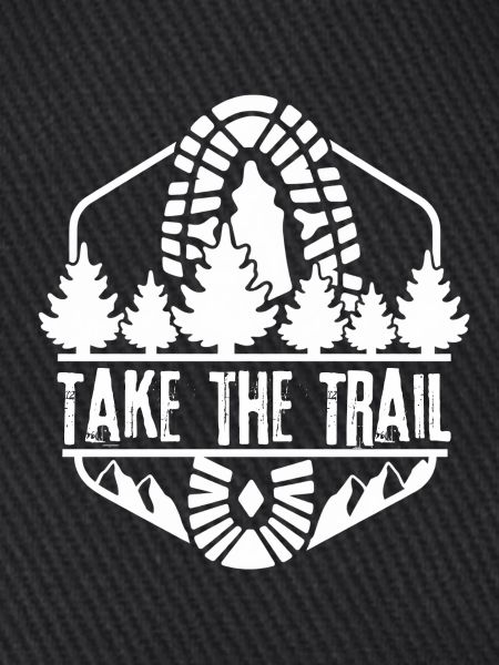 Take the Trail Waldpfad Silhouette